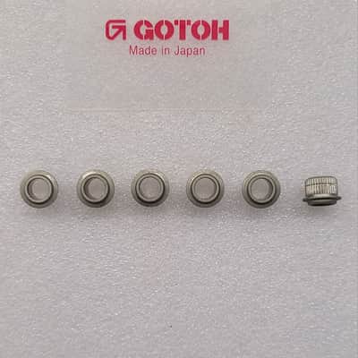 Aged Relic Nickel Gotoh SD91MG Vintage Tuner Bushings 6mm ID 9.2mm OD image 1