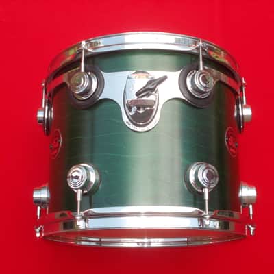 DW Collector's Series 12x10 Emerald Green Satin Oil Tom Drum image 2