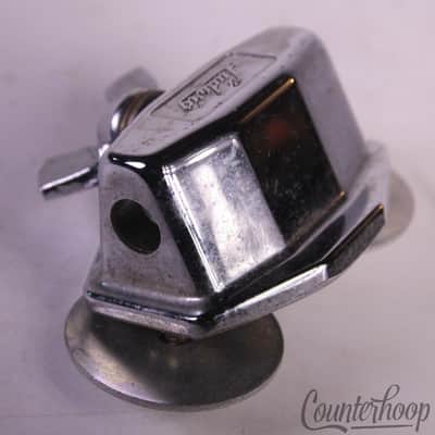 *Ludwig Floor Tom Leg/L-Arm/Bass Drum Spur Mount Chrome Vintage 60s-70s Wing-Nut image 2