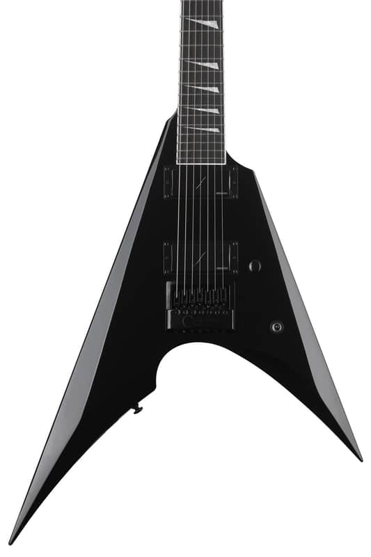 ESP LTD Arrow-1007 EverTune 7-string Baritone Electric Guitar - Black image 1