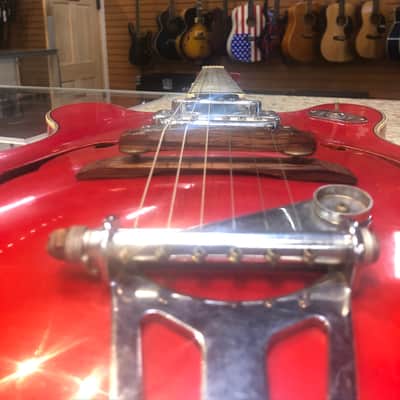 Crestwood Astral II 1970's Red Jack White Played one Made in Japan image 1