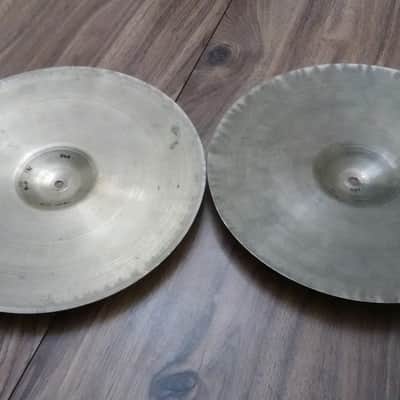 Zildjian Avedis 14" Trans Stamp T3  Hi Hat pair - early 1950's - THIN 650/689 g image 2