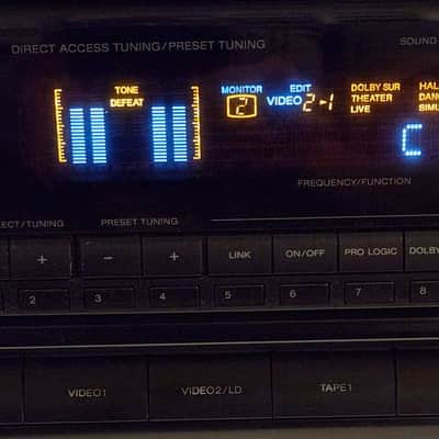 Sony Sony STR-D711 is an AM/FM stereo receiver with Dolby Pro Logic and 5.1 channel 90s  - Black image 2