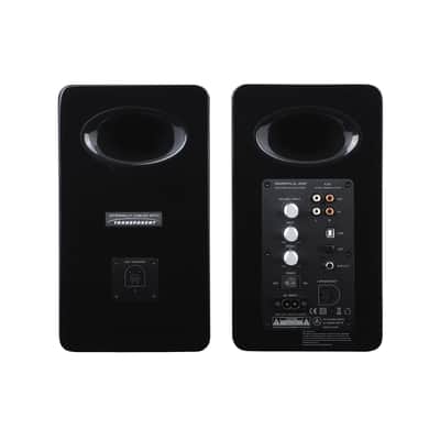 AirPulse A100 Hi-Res Audio Certified Active Speaker System Built-in Amplifier - Pair Black image 3