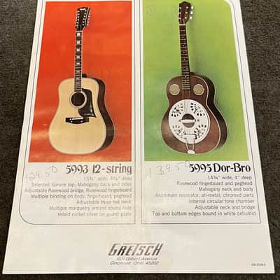 Gretsch / Dorado Acoustic Guitar Brochure 1970’s image 3