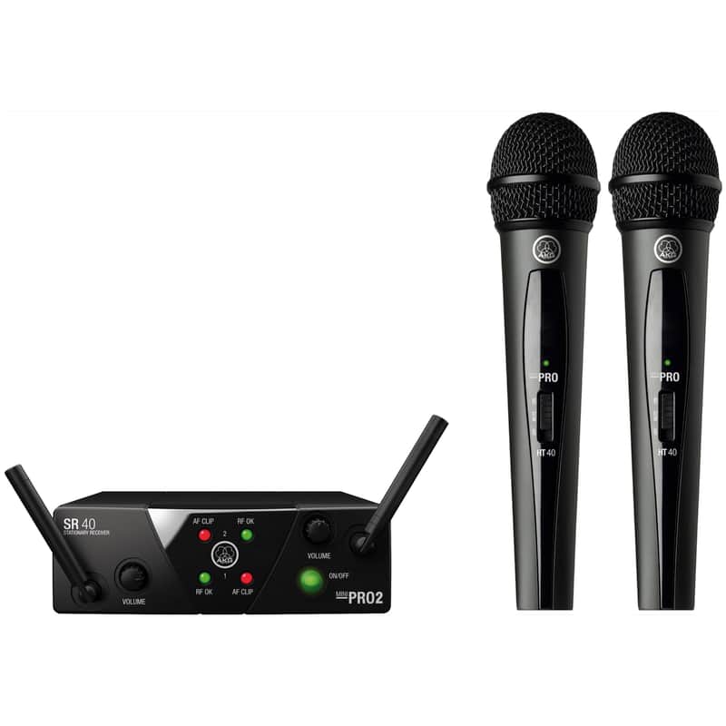 AKG WMS40 Mini Dual Vocal Set - Bands A and C image 1
