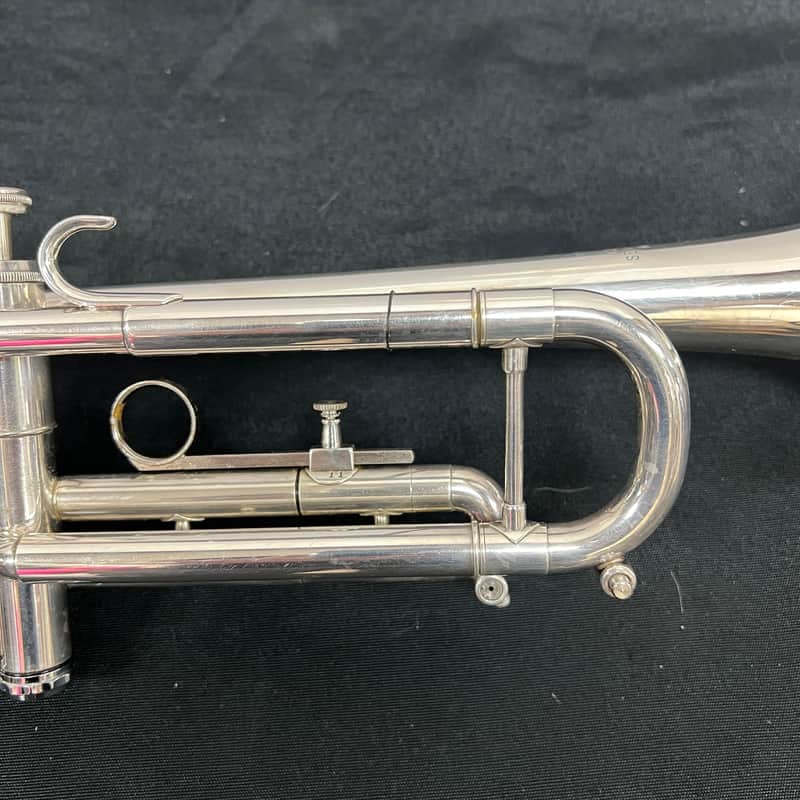 Vintage Getzen Eterna Severinsen Large Bore Silver Bb Trumpet with