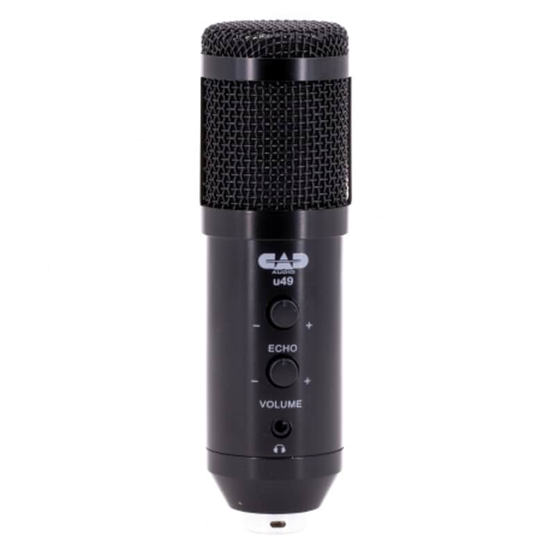 USB True Studio Grade Capsule Condenser Microphone, Side Address, Headphone Monitor, Volume Control, Echo, Incl. Tripod Stand, Mounting Clip, Cable, Windscreen image 1