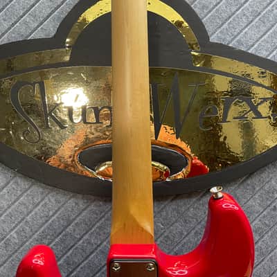 Harley Benton ST-62CC "Stink-182" SkunkWerx MOD Shop Inc. Our In-USA Fret Dress USA Stock Fast Ship ST-182 Plus Tom Delonge Tribute UFO DragonfireDakota Red image 12