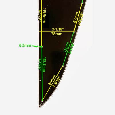 USA Made New 3 Ply Black Pickguard for 1987-1998 Gibson Thunderbird Bass + Chrome Decal image 2