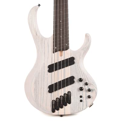 Ibanez BTB865MSTWF BTB Bass Workshop 5-String Electric Bass Multi scale Transparent White Flat image 2