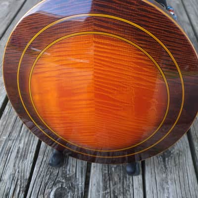 Lida 236 5 String Banjo Early 70s - Flame Maple Burst image 4