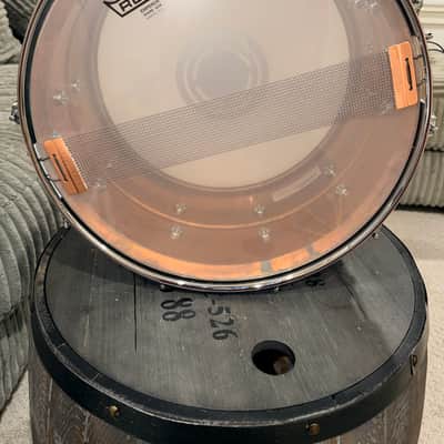 Ludwig CopperPhonic 8x14" 10-Lug Snare Drum 2017 - Present - Raw Patina Copper image 14