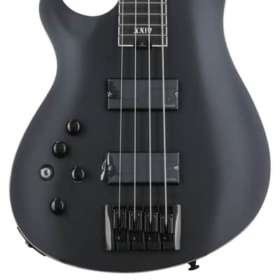 Schecter SLS Evil Twin-4 Left-handed Bass Guitar - Satin Black image 1