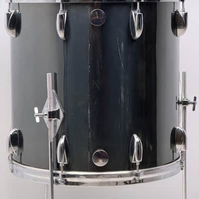 Gretsch 22/12/13/16" 70's Stop Sign Badge Drum Set - Black Mirror Chrome image 12