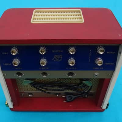 Montarbo Super MB 1959 White & Red All Tube Amp RARE Made in Italy image 3