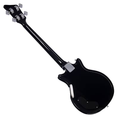 Airline Guitars Pocket Bass - Black - Vintage Reissue electric bass guitar - NEW! image 6