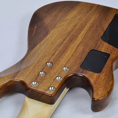 G&L L-2500 USA Custom 5 String Monkey Pod Bass in Natural Satin image 11