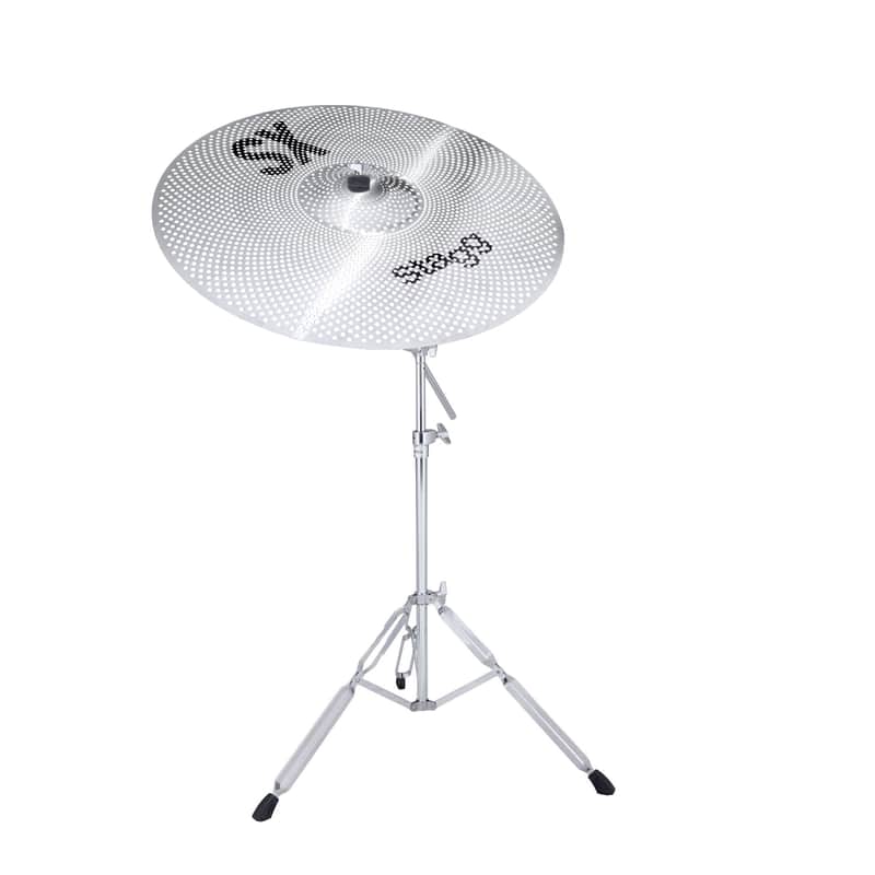 Low Volume 20" Ride Cymbal SX Stagg With Mapex B250 Stand image 1