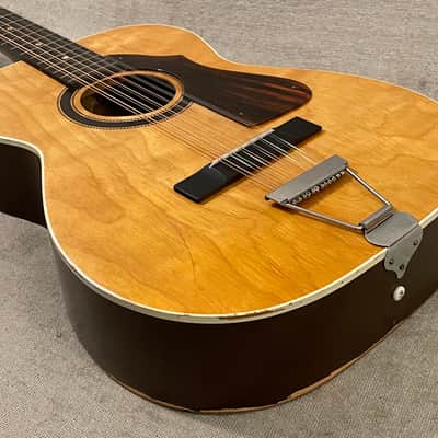 1970 USA Harmony Stella H913 Slot Head 12 String Acoustic Guitar Natural image 7