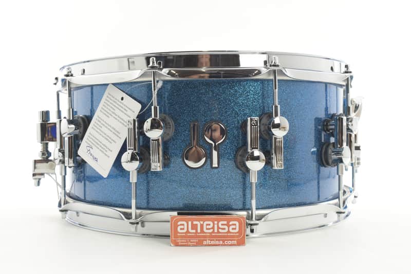 Sonor SQ2 14" x6,5" Maple Thin 20 lugs 2023 - Blue sparkle image 1