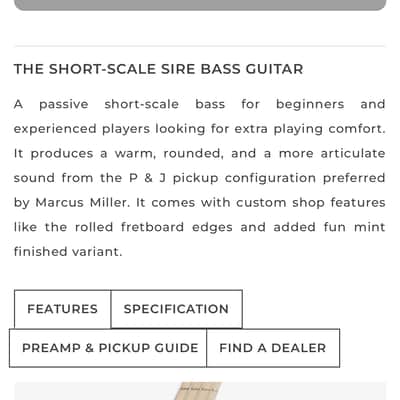 Sire Marcus Miller U5 Short Scale Bass Mint Green image 15