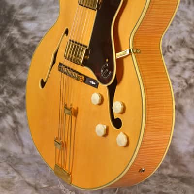 2006 Epiphone Elitist Broadway Guitar in OHSC - Antique Natural image 7