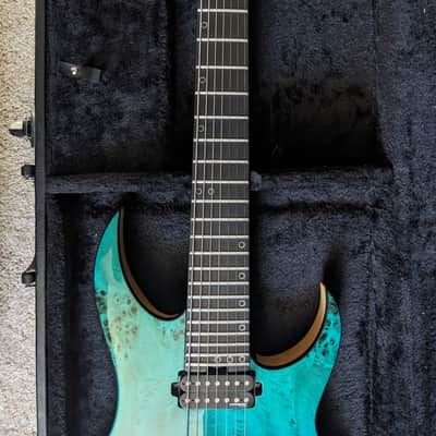 Schecter Keith Merrow KM-7 Mk III 7 String Electric Guitar Lagoon Fade image 6