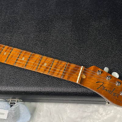 NEW ! Fender American Custom Telecaster NOS - 1-Piece Roasted AAA Flame Maple Neck Fingerboard - Sapphire Blue Transparent - Authorized Dealer - 7.4 lbs - G07467 image 5