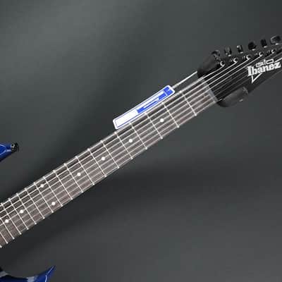 Ibanez GRG7221QA-TBB Transparent Blue Burst 7-String #162 image 4