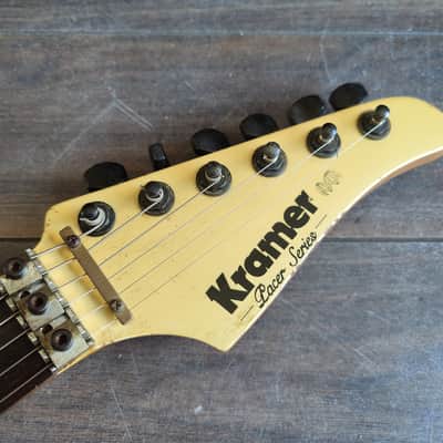 1984 Kramer Japan Pacer Imperial HH Electric Guitar w/Floyd Rose (White) image 6