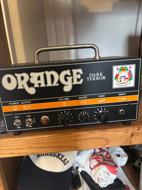 Orange Dark Terror 15 Watt Amp Head and 8ohm Orange Cab image 1