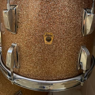 Ludwig Super Classic 1966 - Champagne Sparkle | Vintage USA | 3-ply Mahogany | Impecable image 7