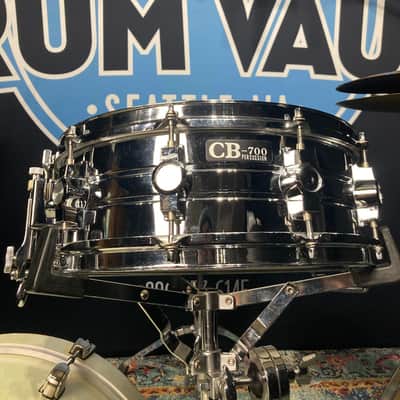 CB-700 - 5x14" Snare Drum 10-Lug Parallel Throw Off Chrome 1980's image 1