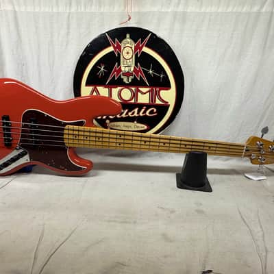 Fender Player Plus Active Jazz Bass V 5-string J-Bass 2023 - Fiesta Red / Maple neck