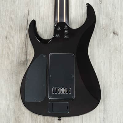 Legator Ninja X7 7-String Guitar, Buckeye Burl Top, EverTune Bridge, Royal Purple image 4