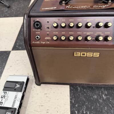 Boss ACS-LIVE Acoustic Singer Live 60w 1x6.5" Guitar Combo 2017 - Present - Brown image 3
