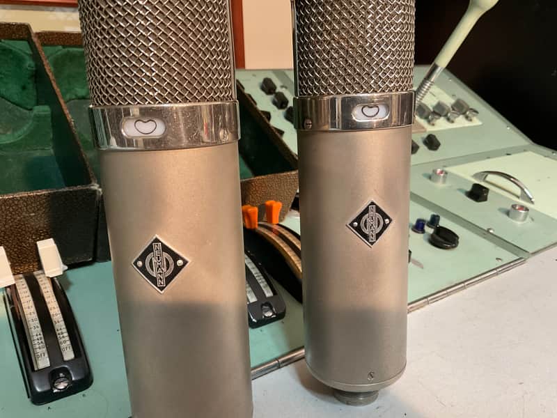 Neumann U47 TUBE  MATCHED! LONG BODY   # 2730 # 2731  MICROPHONE VINTAGE image 1