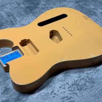 Real Life Relics 60’s Style Tele® Telecaster® Body HS Double Bound Humbucker/Single Aged Butterscotch Blonde image 4
