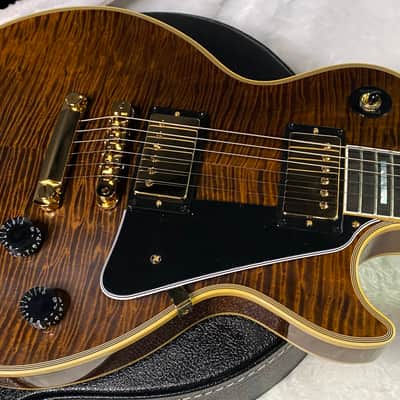 NEW! Gibson Dealer Select Custom Shop Les Paul Custom AAAAA Flamed Curly Maple Top - Authorized Dealer - Curly Monster Flame! WOW! 9.4 lbs - G07389 image 4