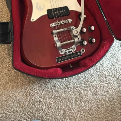 1961 Epiphone Wilshire - Cherry, Gibson-made SG Special image 3