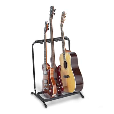 RockStand Multiple Guitar Rack Stand - for 2 Electric + 1 Classical or Acoustic Guitar / Bass image 3