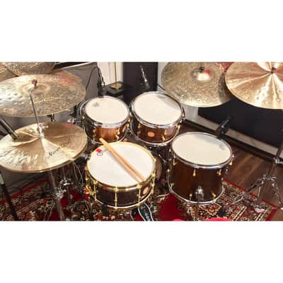 Antonio Drums True Solid Walnut Drum Set - 10x7 / 14x12 / 20x14 image 12