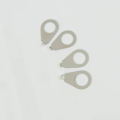 4x Guitar Knobs Dial Pointer Indicator Fits 3/8" Pot Shaft, Chrome