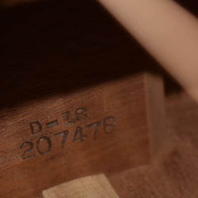 1966 Martin D-18 Dreadnought Acoustic Guitar Natural w/HSC image 25