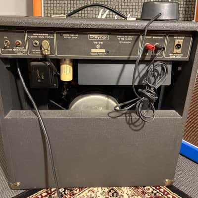 Traynor TS-75 Solid State Electric Guitar Combo Amplifier Early 80's - Black-Grey image 15