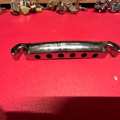 Gibson Melody Maker Wraparound Bridge - Non-Compensated 50's style 2011 - Chrome image 3