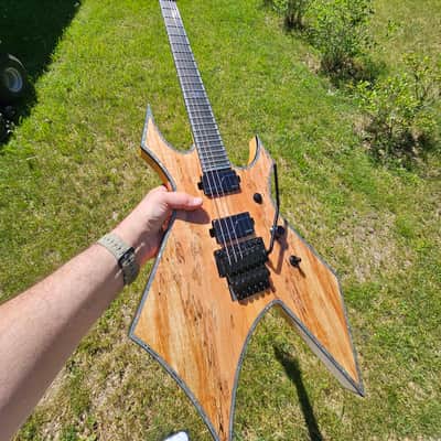 B.C. Rich Warlock Extreme Exotic with Floyd Rose – Spalted Maple (Brand New image 5
