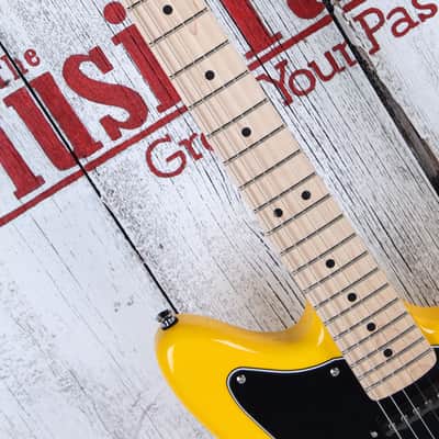 Fender Squier FSR Affinity Jaguar Electric Guitar Graffiti Yellow Finish image 9