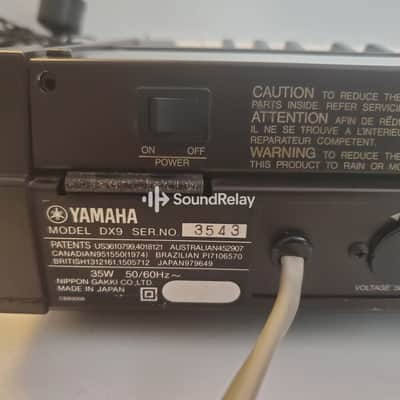 Yamaha DX9 - FM Synth 1983 - Data Tape Included - Manual Included - Tested image 10